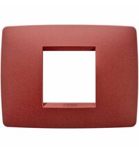 Rama decorativa aparataj modular Gewiss, elipsa, 2M, rubiniu, Chorus One, GW16102VR