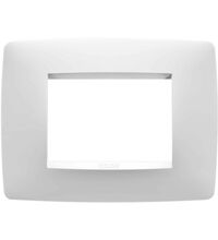 Rama decorativa aparataj modular Gewiss, elipsa, 3M, alb, Chorus One, GW16103TB