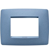 Rama decorativa aparataj modular Gewiss, elipsa, 3M, bleumarin, Chorus One, GW16103VB