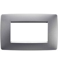 Rama decorativa aparataj modular Gewiss, elipsa, 4M, titaniu, Chorus One, GW16104VT