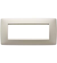 Rama decorativa aparataj modular Gewiss, elipsa, 6M, ivoar, Chorus One, GW16106TI