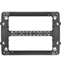 Rama de montaj Gewiss, cu suruburi, 12M, negru, Chorus, GW16812