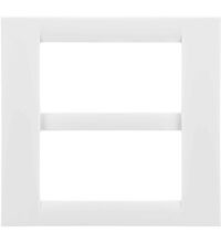 Rama decorativa aparataj modular Gewiss, rectangulara, 8M, alb, Virna, GW22107