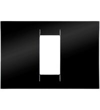 Rama decorativa aparataj modular Gewiss, rectangulara, 1M, negru, Virna, GW22111