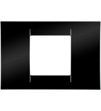 Rama decorativa aparataj modular Gewiss, rectangulara, 2M, negru, Virna, GW22112