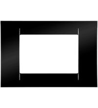 Rama decorativa aparataj modular Gewiss, rectangulara, 3M, negru, Virna, GW22113