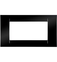 Rama decorativa aparataj modular Gewiss, rectangulara, 4M, negru, Virna, GW22114