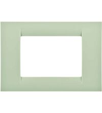 Rama decorativa aparataj modular Gewiss, rectangulara, 3M, verde deschis, Virna, GW22143