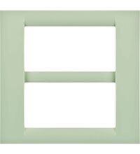 Rama decorativa aparataj modular Gewiss, rectangulara, 8M, verde deschis, Virna, GW22147