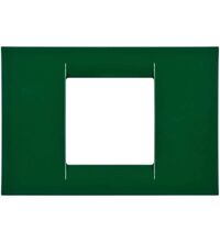 Rama decorativa aparataj modular Gewiss, rectangulara, 2M, verde inchis, Virna, GW22152