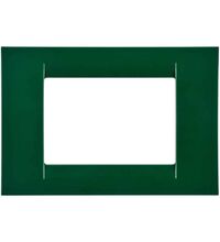 Rama decorativa aparataj modular Gewiss, rectangulara, 3M, verde inchis, Virna, GW22153