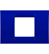 Rama decorativa aparataj modular Gewiss, rectangulara, 2M, bleumarin, Virna, GW22172