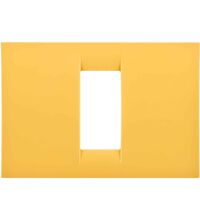 Rama decorativa aparataj modular Gewiss, rectangulara, 1M, galben, Virna, GW22181