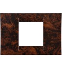 Rama decorativa aparataj modular Gewiss, rectangulara, 2M, nuc, Virna, GW22272