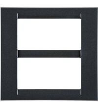 Rama decorativa aparataj modular Gewiss, rectangulara, 8M, ardezie, Virna, GW22297