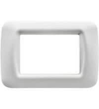 Rama decorativa aparataj modular Gewiss, elipsa, 3M, alb, Top System, GW22503