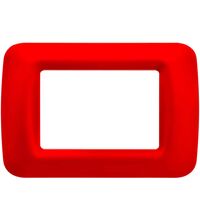 Rama decorativa aparataj modular Gewiss, elipsa, 3M, rosu, Top System, GW22523