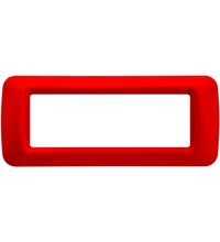 Rama decorativa aparataj modular Gewiss, elipsa, 6M, rosu, Top System, GW22526