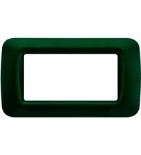 Rama decorativa aparataj modular Gewiss, elipsa, 4M, verde inchis, Top System, GW22554