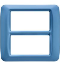 Rama decorativa aparataj modular Gewiss, elipsa, 8M, albastru deschis, Top System, GW22567