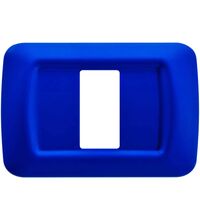 Rama decorativa aparataj modular Gewiss, elipsa, 1M, albastru, Top System, GW22571