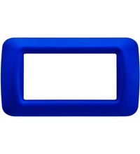 Rama decorativa aparataj modular Gewiss, elipsa, 4M, albastru, Top System, GW22574