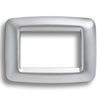 Rama decorativa aparataj modular Gewiss, elipsa, 2M, satin, Playbus, GW32752