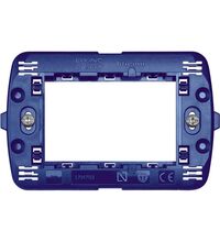 Rama de montaj Bticino, fara suruburi, 3M, gri, Living-light, LN4703