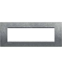 Rama decorativa aparataj modular Bticino, rectangulara, 7M, gri natural, Living-light, LNA4807NA