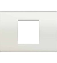 Rama decorativa aparataj modular Bticino, rectangulara, 2/3M, alb neutru, Living-light, LNA4819BI