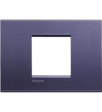 Rama decorativa aparataj modular Bticino, rectangulara, 2/3M, violet matase, Living-light, LNA4819CB