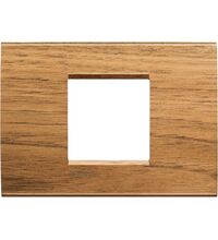 Rama decorativa aparataj modular Bticino, rectangulara, 2/3M, esenta nuc, Living-light, LNA4819LNC