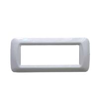 Rama decorativa aparataj modular Comtec, elipsa, 6M, alb, Stil clasic, MF0012-04915