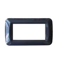 Rama decorativa aparataj modular Comtec, elipsa, 4M, gri inchis, Stil clasic, MF0012-05003