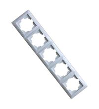 Rama decorativa aparataj unitar Comtec, orizontala, 5 posturi, alb, Camilya, MF0012-08184