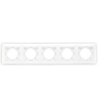 Rama decorativa aparataj unitar Comtec, orizontala, 6 posturi, alb, Camilya, MF0012-08186