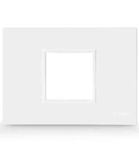Rama decorativa aparataj modular Scame, rectangulara, 2M, alb, Evolve, 109.7012.W