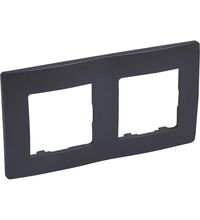 Rama decorativa aparataj unitar Legrand, universala, 2 posturi, bronz, Niloe, 397032