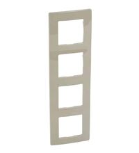 Rama decorativa aparataj unitar Legrand, universala, 4 posturi, argila, Niloe, 665034
