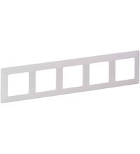 Rama decorativa aparataj unitar Legrand, universala, 5 posturi, alb, Valena Life, 754005