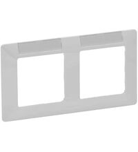 Rama decorativa aparataj unitar Legrand, universala, 2 posturi, alb, Valena Life, 754012