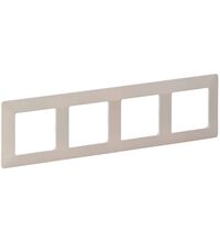 Rama decorativa aparataj unitar Legrand, universala, 4 posturi, ivoar, Valena Life, 754044