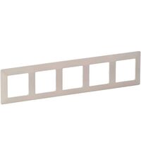 Rama decorativa aparataj unitar Legrand, universala, 5 posturi, ivoar, Valena Life, 754045