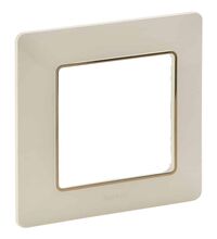 Rama decorativa aparataj unitar Legrand, universala, 1 post, ivoar-insert auriu, Valena Life, 754061