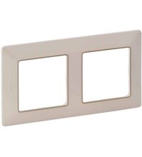 Rama decorativa aparataj unitar Legrand, universala, 2 posturi, ivoar-insert auriu, Valena Life, 754062