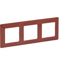 Rama decorativa aparataj unitar Legrand, universala, 3 posturi, teracota, Valena Life, 754073