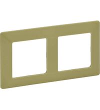 Rama decorativa aparataj unitar Legrand, universala, 2 posturi, verde lime, Valena Life, 754082