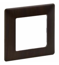 Rama decorativa aparataj unitar Legrand, universala, 1 post, lemn inchis, Valena Life, 754171