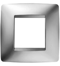 Rama decorativa aparataj unitar Gewiss, universala, 2 posturi, crom, Chorus One International, GW16122MC