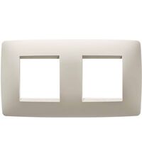 Rama decorativa aparataj unitar Gewiss, orizontala, 4 posturi, fildes, Chorus One International, GW16123TI